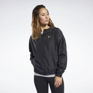 Reebok Training Essentials Linear Logo Jacke Damen - Schwarz - DE 487-XSV